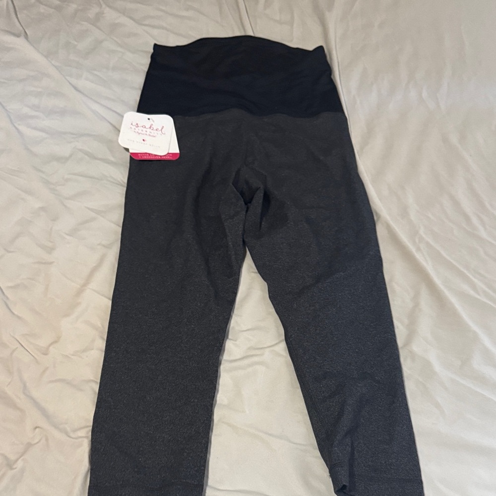 Isabel Maternity by Ingrid & Isabel Black and Gray Leggings
